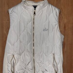 Alo Quilted White Vest